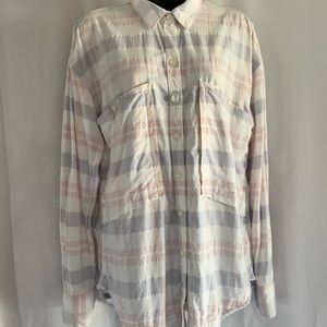 Free People Dual Pocket Plaid Shirt